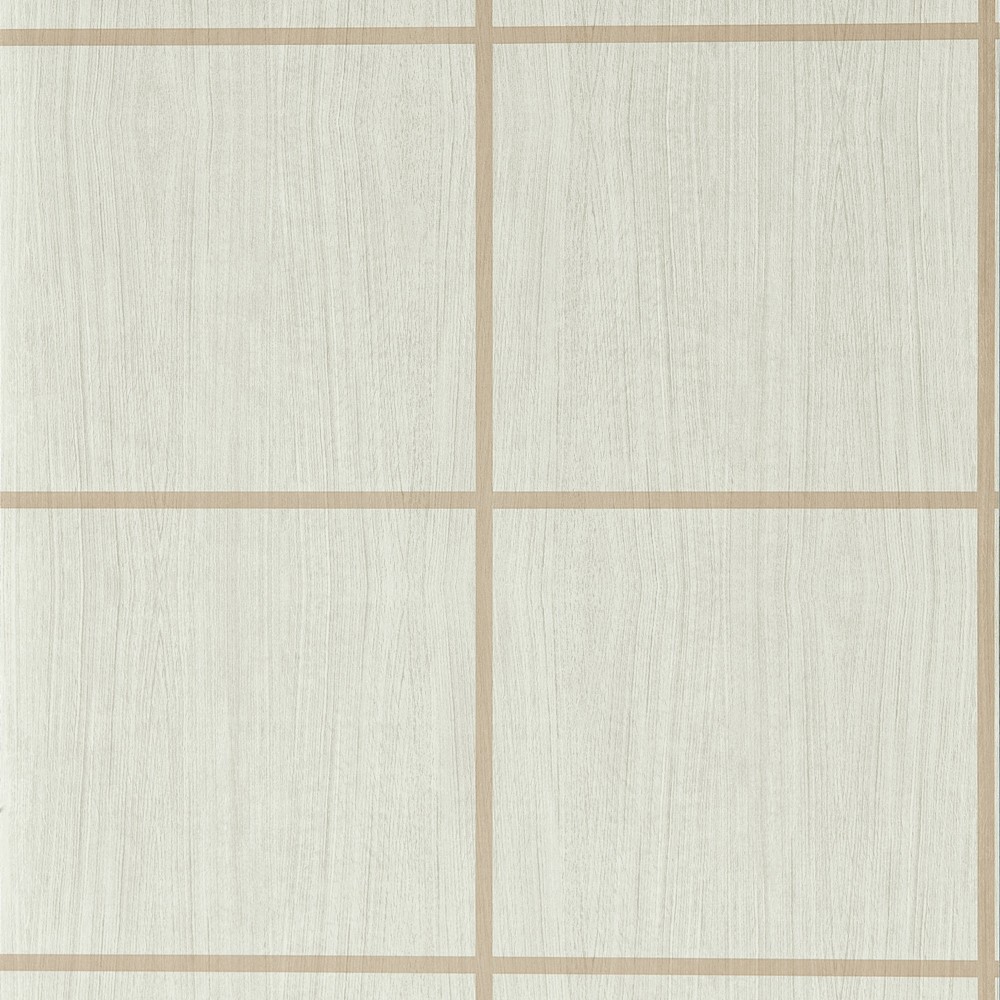 Wood Blocks Wallpaper Panel 113202 by Harlequin in Silver Birch Blush Gloss